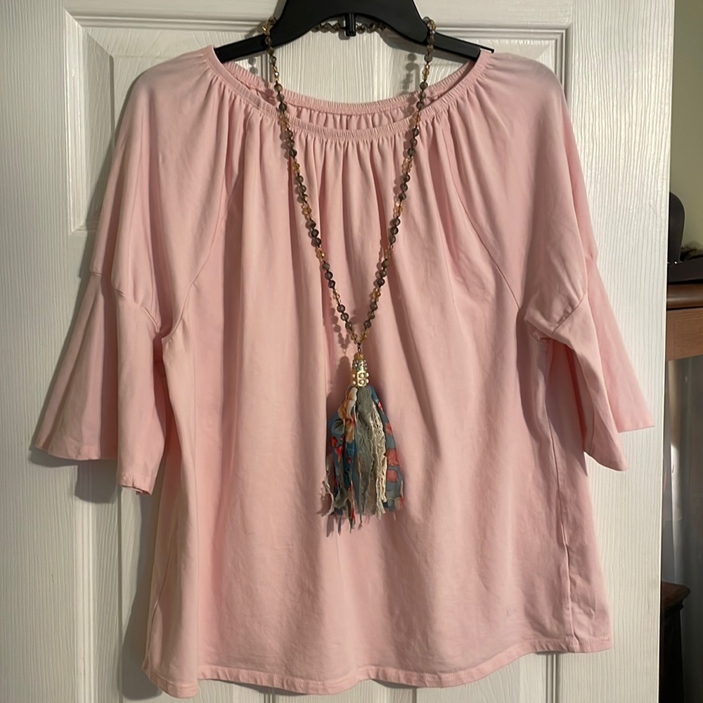 Womens pink blouse size X-Large